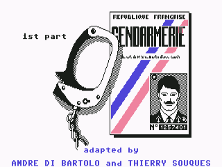 Vera Cruz title screen for Commodore 64